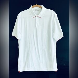 Hermes White Polo Shirt short sleeves runs small. Brand new w/tags, Size 2XL, XL